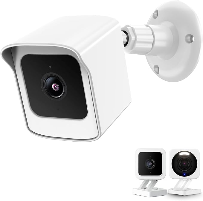 PEF Mount for All-New Wyze Cam V4 and V3, Weatherproof Protective Cover and 360 by PEF