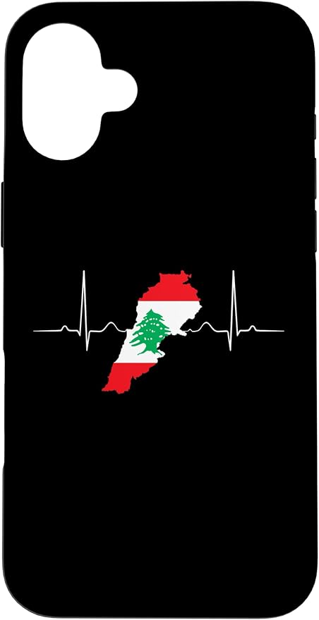 Lebanon Heart Lebanese Heartbeat Vintage Lebanon Map Case by Unknown