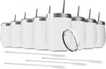 8 Pack 12 oz Stainless Steel Wine Tumbler by Deitybless
