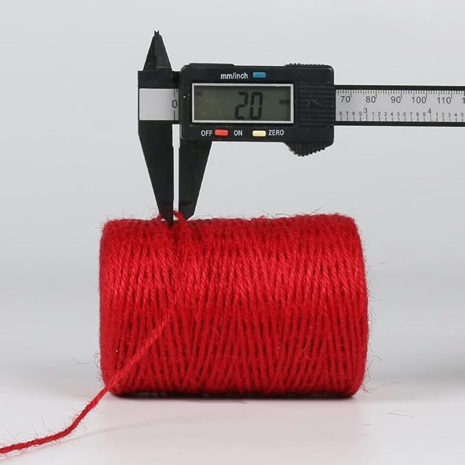 PerkHomy Natural Jute Twine 600 Feet Long Colored Twine Rope - Image 2