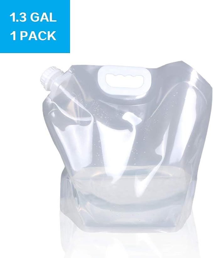 Soddeph Collapsible Water Container Bag, BPA Free Food Grade Clear Plastic - Image 2