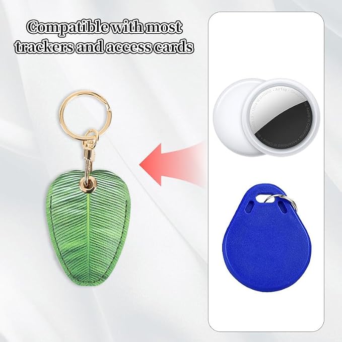 Leather Keychain Case Holder Compatible - Image 4