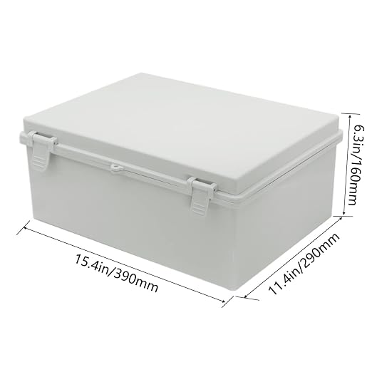Zulkit Junction Box ABS Plastic Waterproof IP65 Electrical Boxes Hinged Shell - Image 2