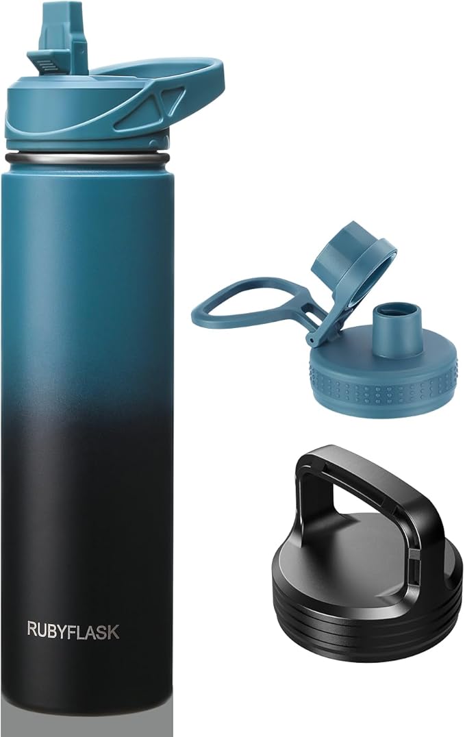 RUBYFLASK 24oz Insulated Water Bottle by RUBYFLASK