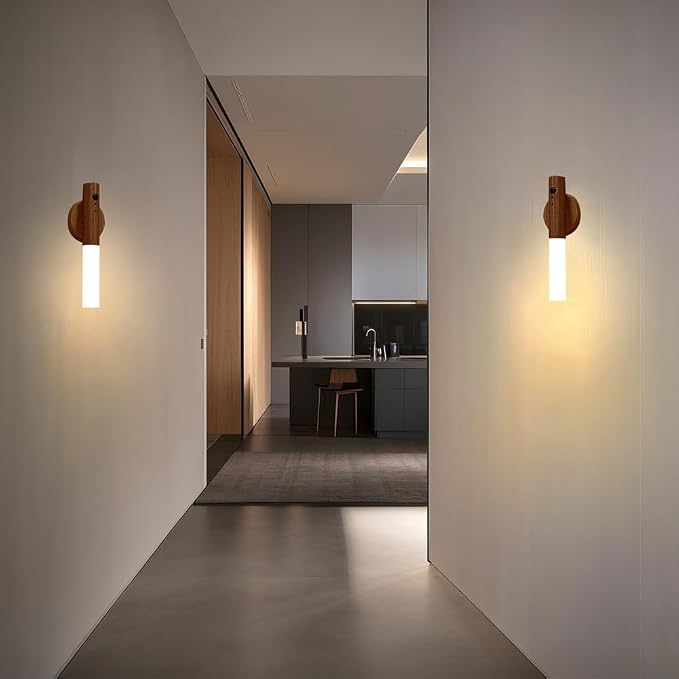 LANDGOO 2 Pack Walnut Night Lights - Image 8