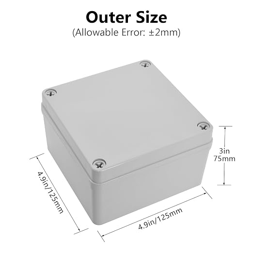 LeMotech Junction Box IP67 Waterproof Dustproof ABS Plastic Project Box - Image 2