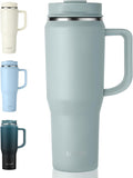 EALGRO 40 oz Tumbler with Handle, Insulated Tumblers with Lid and Straw by EALGRO