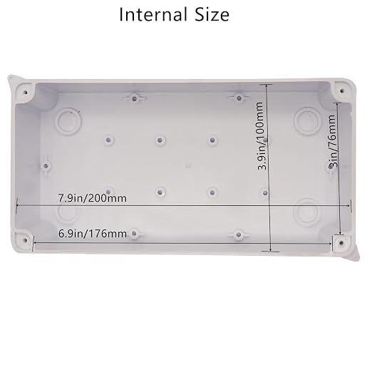 Junction Box, Reserved Holes Electrical Boxes Waterproof IP65 ABS Plastic - Image 5