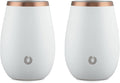 SNOWFOX Premium Vacuum Insulated Stainless Steel Classic White Wine Glass by Snowfox