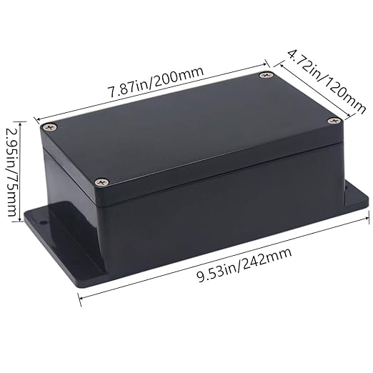 Junction Box IP65 Waterproof ABS Plastic Electrical Project Case Power Junction - Image 2
