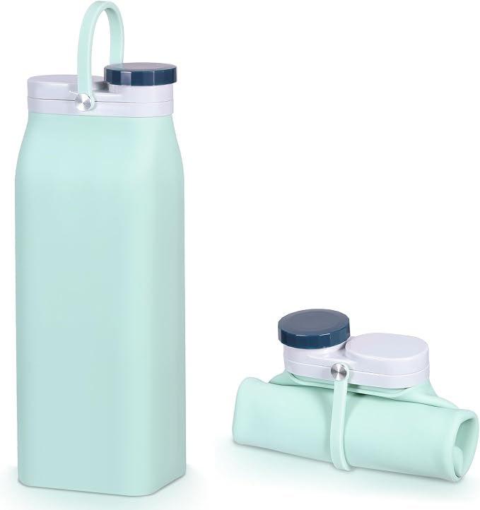 Collapsible Water Bottle, Reusable Foldable BPA Free Silicone Water Bottle by Unknown