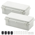 Zulkit 2pcs Junction Box ABS Plastic Dustproof Waterproof IP65 Electrical Boxes by Zulkit