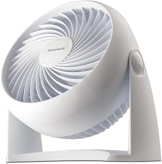 Honeywell TurboForce Air Circulator, Small Tabletop Fan, Quiet Personal Fan by HoneywellPluggedIn