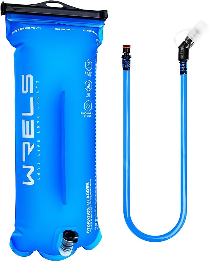 WRELS 1L/1.5L/2L/3L BPA Free Hydration Bladder, Leakproof TPU Water Bladder - Image 8