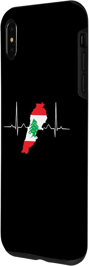 Lebanon Heart Lebanese Heartbeat Vintage Lebanon Map Case - Image 2
