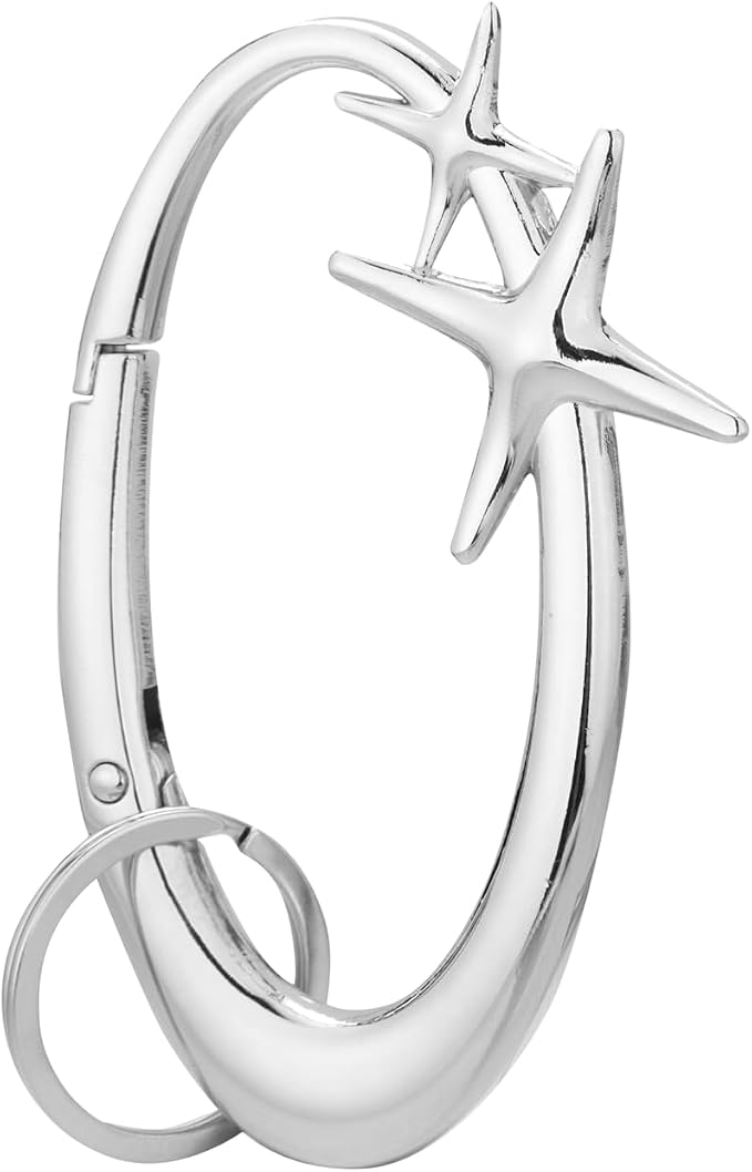 Y2K Cute Star Carabiner Keychain Cool Belt Loop Clip Starlight Heavy Duty by Unknown