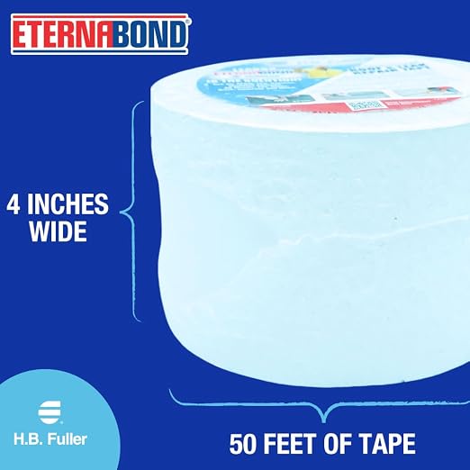 EternaBond RoofSeal White 4" x50' MicroSealant UV Stable RV Roof Seal Repair - Image 6