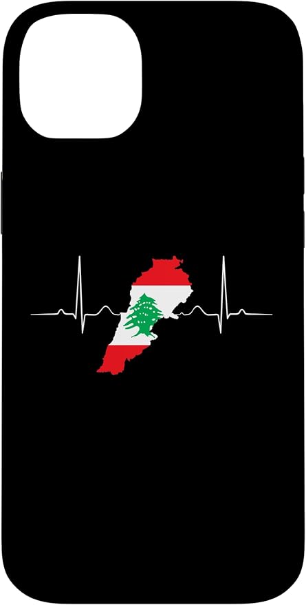 Lebanon Heart Lebanese Heartbeat Vintage Lebanon Map Case by Unknown