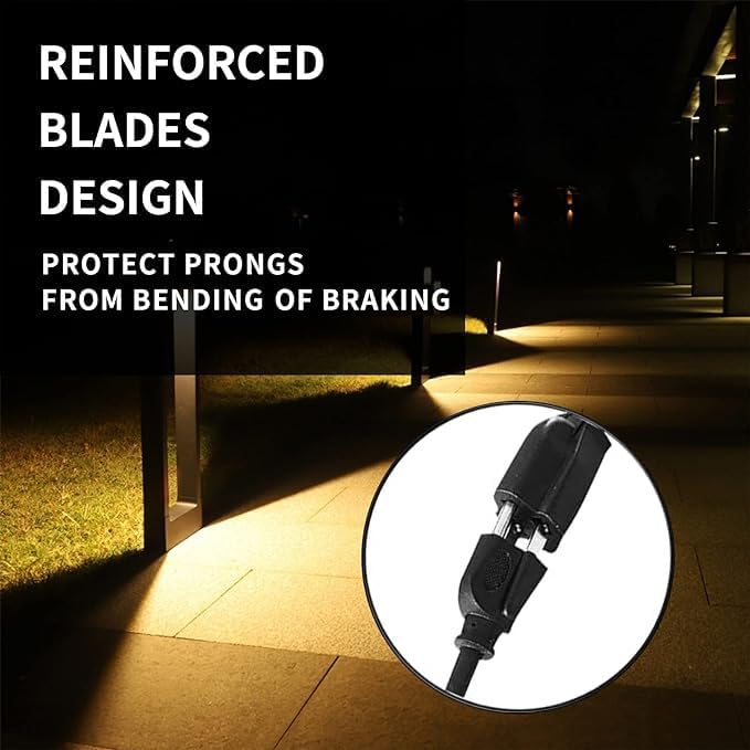 Indoor Outdoor Extension Cord Weatherproof, UL Certified, 14 Gauge 6FT Black 3 - Image 4