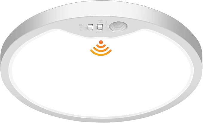 Brightever 7 Inch Motion Sensor Ceiling Light Wired, 15W 1500LM Close to by Brightever
