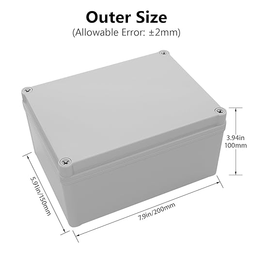LeMotech Junction Box IP67 Waterproof Dustproof ABS Plastic Project Box - Image 2