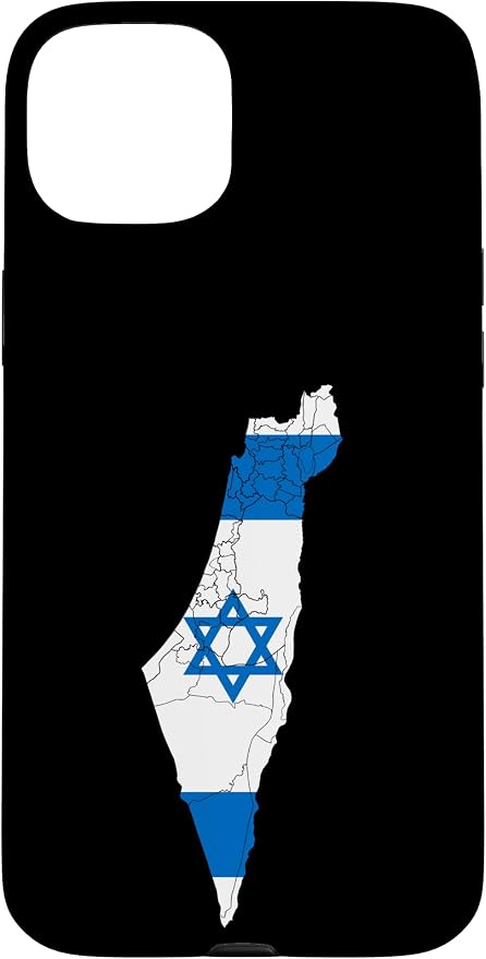 Israel National Flag Distressed Map Case by Unknown
