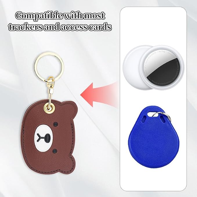 Leather Keychain Case Holder Compatible - Image 4