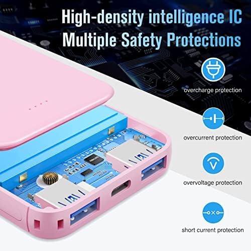 VANYUST S22 Portable Charger, Mini Colorful Power Bank, 5000mAh External - Image 2