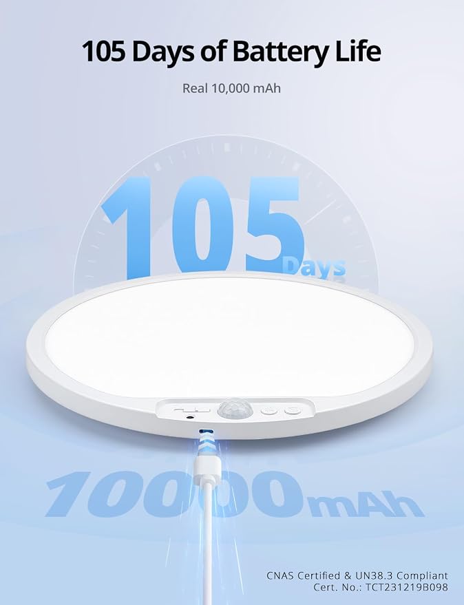 Combuh Rechargeable Battery Operated Ceiling Light - Image 2