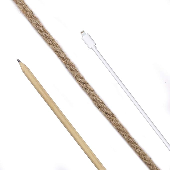 Vivifying 50 Feet 10mm Jute Rope, Natural Heavy Duty Twine - Image 3