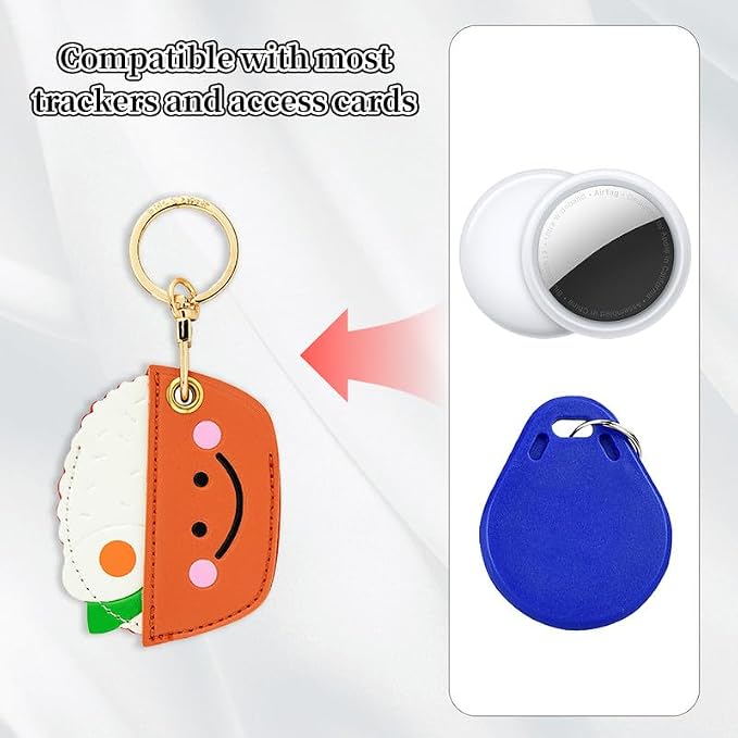 Leather Keychain Case Holder Compatible - Image 4