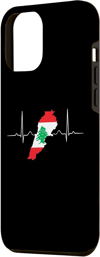 Lebanon Heart Lebanese Heartbeat Vintage Lebanon Map Case - Image 2