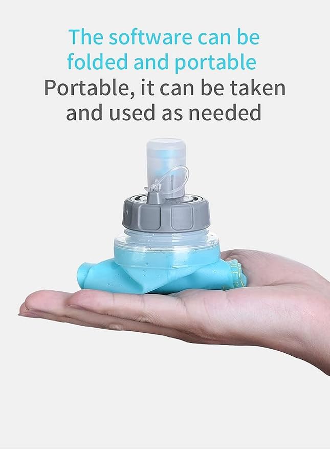 AONIJIE TPU Soft Flask Water Bottle Collapsible Running Flask - Image 6