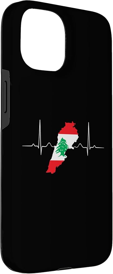 Lebanon Heart Lebanese Heartbeat Vintage Lebanon Map Case - Image 3