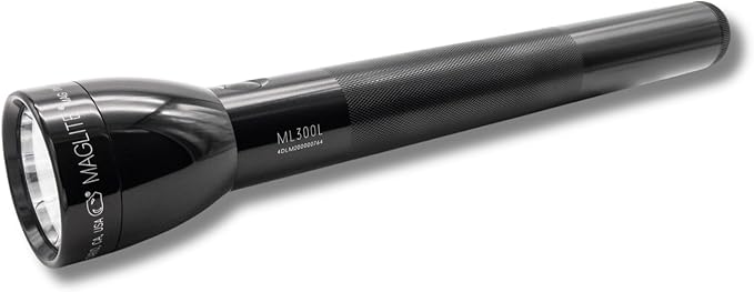 MagLite High Lumens LED Flashlight – ML300L 4-Cell D Flashlight by Maglite