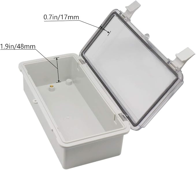 Zulkit 2pcs Junction Box ABS Plastic Dustproof Waterproof IP65 Electrical Boxes - Image 4