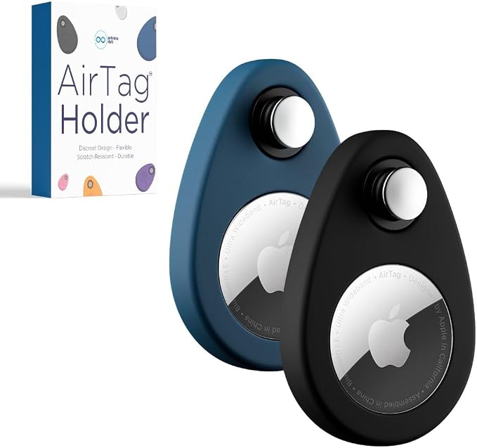 INFINITE ORBIT AirTag Holder for Kids – 2 Pack Anti-Removal Locking Case by infiniteorbit