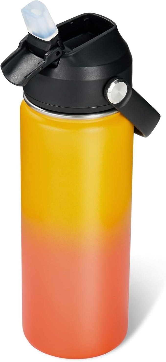 Fijinhom 32oz Insulated Stainless Steel Water Bottle, Wide Mouth Double Wall by Fijinhom
