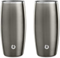 SNOWFOX Insulated Beer Glasses, Premium Vacuum Insulated Stainless Steel by Snowfox