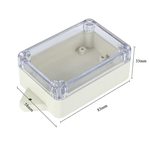 YXQ 83x58x33mm ABS Junction Box Plastic Waterproof Dustproof Universal Project - Image 3