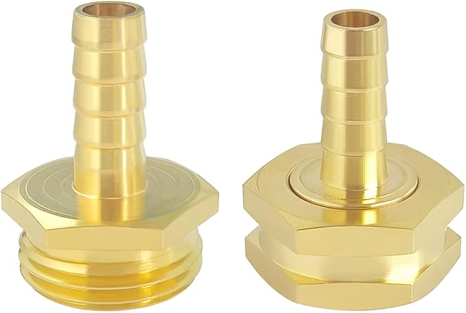 Hooshing 1/4" Garden Hose Repair Kit Male and Female Brass Hose Mender End - Image 6