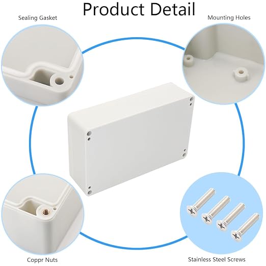 Project Box IP65 Waterproof Junction Box ABS Plastic Electrical Boxes DIY - Image 5