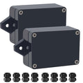 Junction Box IP65 Waterproof ABS Plastic Electrical Project Case Power Junction by Otdorpatio