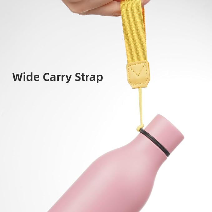 Insulated Water Bottle with Strap, 25 oz Double Wall Stainless Steel Vacuum - Image 4