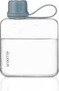Portable Flat Water Bottle, BPA Free Reusable Tritan Plastic Travel Water by ALLKELR