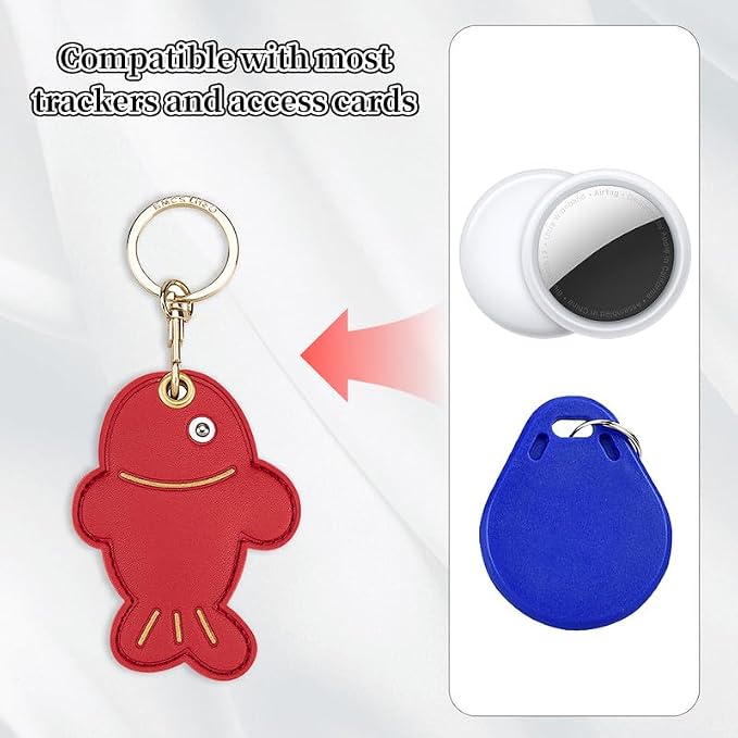 Leather Keychain Case Holder Compatible - Image 4
