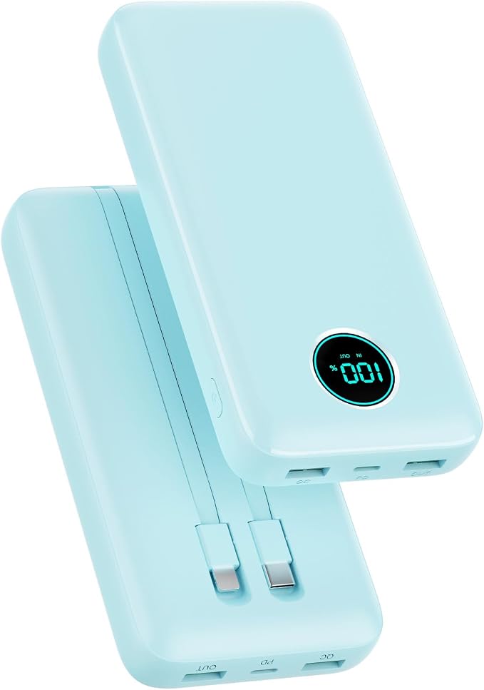 Portable Charger 40, 800mAh Power Bank, 25W PD QC 4.0 Fast Charging Portable by Pxwaxpy