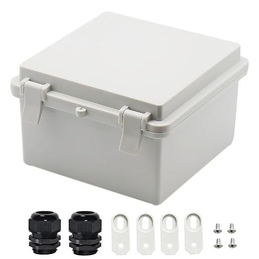 Zulkit Junction Box ABS Plastic Dustproof Waterproof IP65 Electrical Boxes by Zulkit