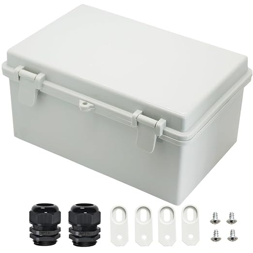Zulkit Junction Box ABS Plastic Dustproof Waterproof IP65 Electrical Boxes by Zulkit