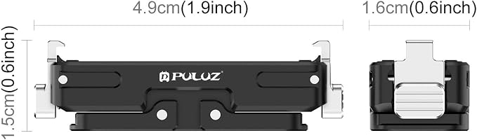 PULUZ Quick Release Mount for Insta360 GO Ultra, Magnetic Aluminum Alloy - Image 3